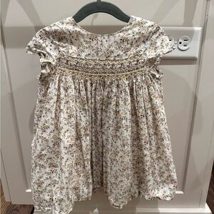 Bonpoint Floral Cream Maruska Dress